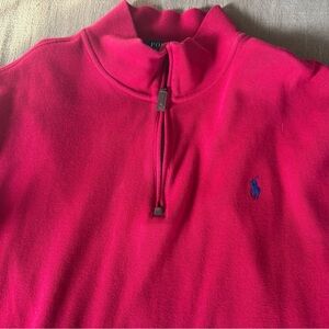 Ralph Lauren Vibrant Red Polo Quarter Zip